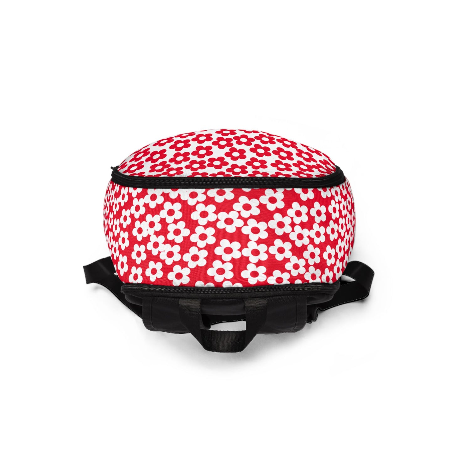 White + Red Mini Flower Backpack