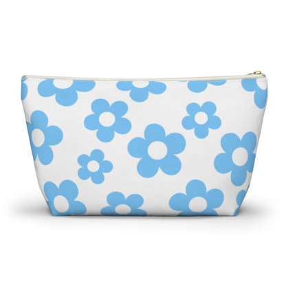 Turquoise + White Mini Flower Pouch