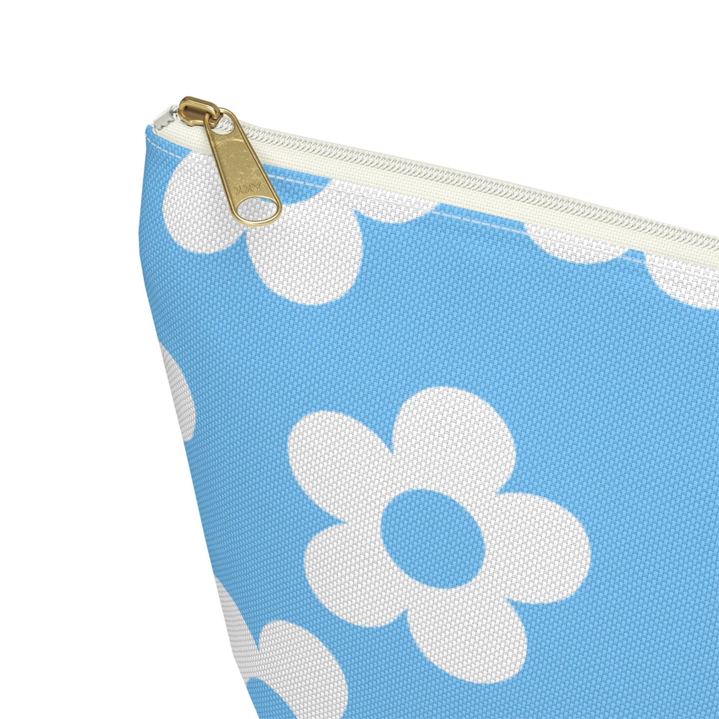 Turquoise + White Mini Flower Pouch
