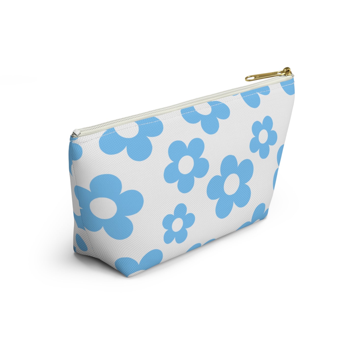 Turquoise + White Mini Flower Pouch