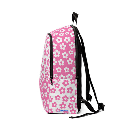 Pink + White Mini Flower Backpack