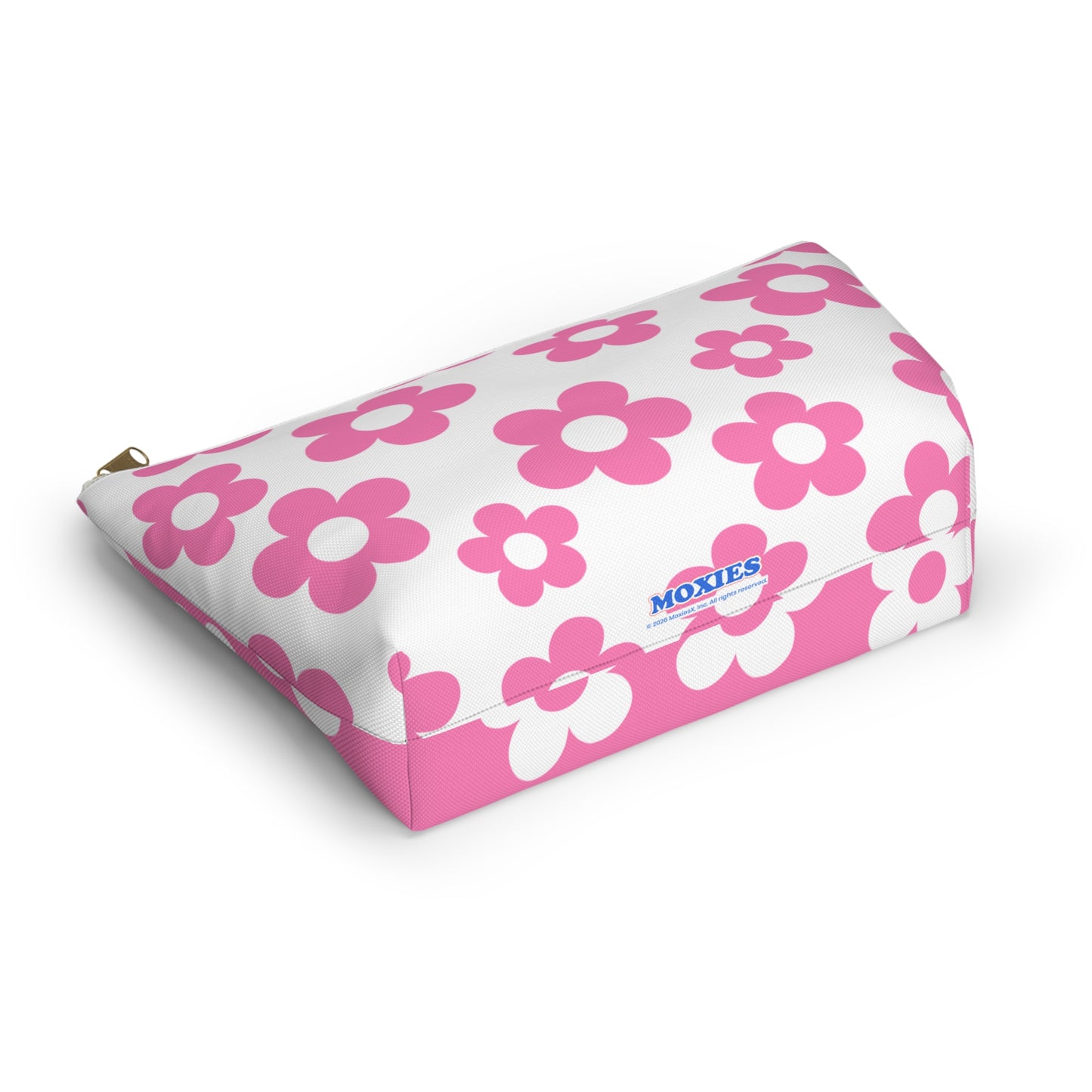 Pink + White Mini Flower Pouch