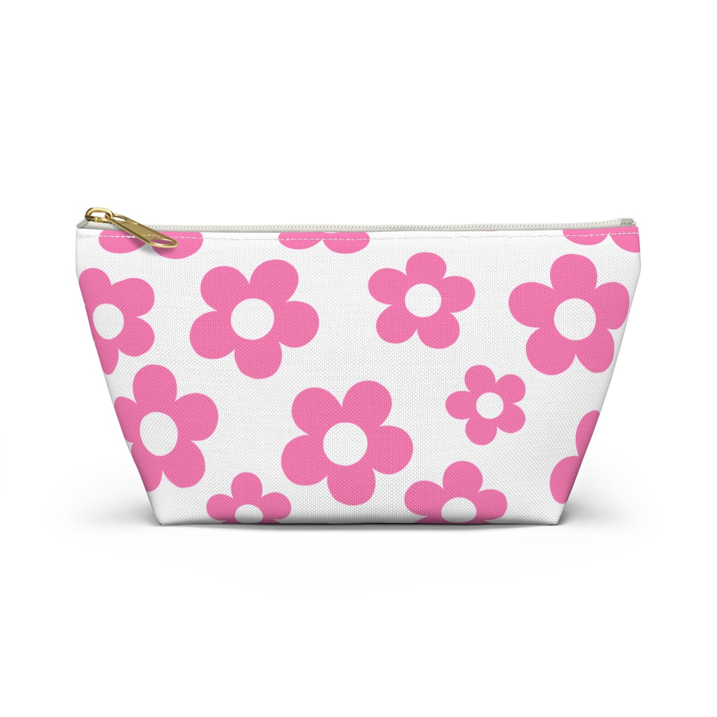 Pink + White Mini Flower Pouch