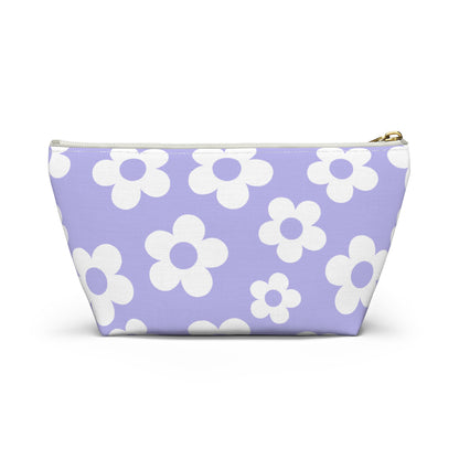Purple + White Mini Flower Pouch