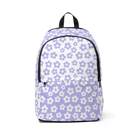 Lavendar + White Mini Flower Backpack