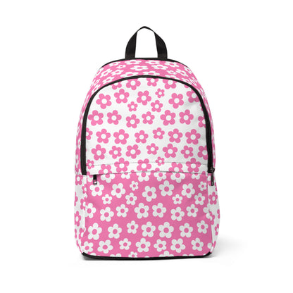 Pink + White Mini Flower Backpack