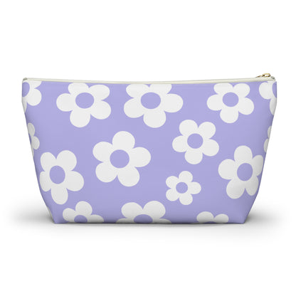 Purple + White Mini Flower Pouch
