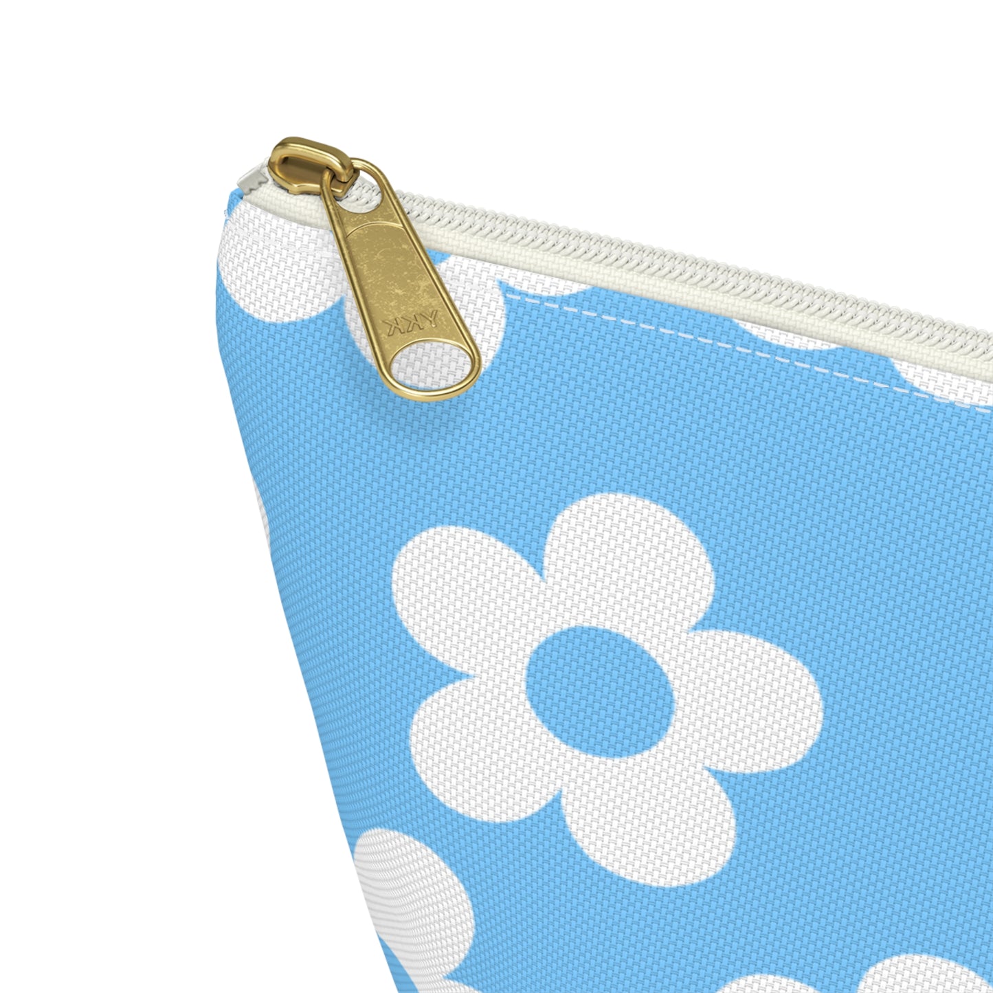 Turquoise + White Mini Flower Pouch