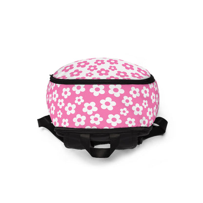 Pink + White Mini Flower Backpack