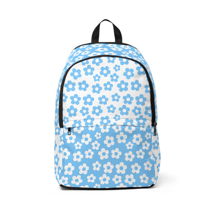 Turquoise + White Mini Flower Backpack