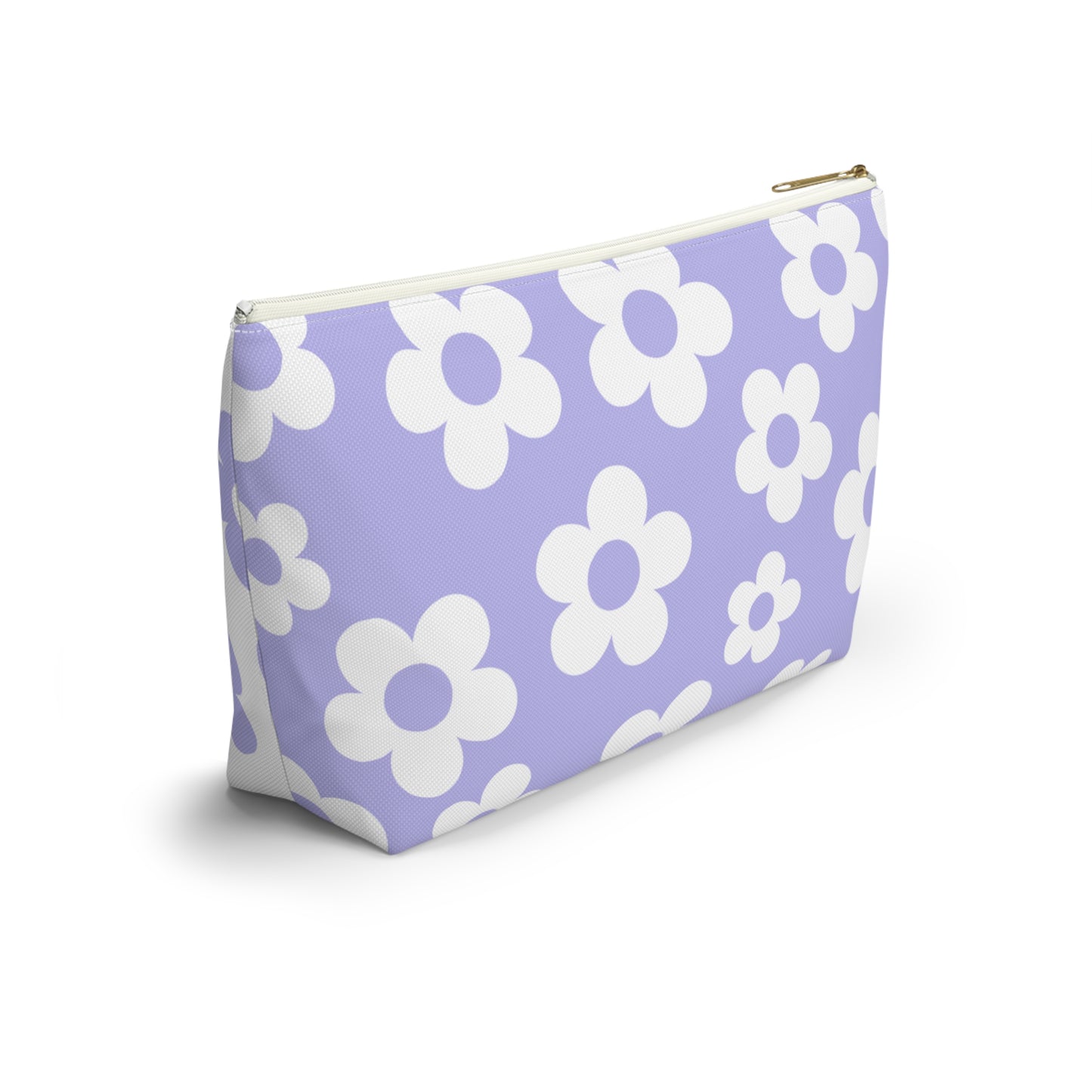 Purple + White Mini Flower Pouch