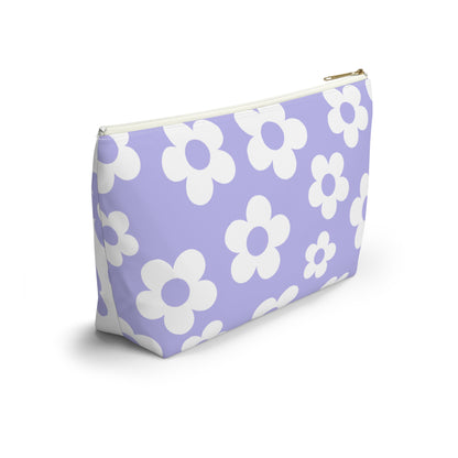 Purple + White Mini Flower Pouch