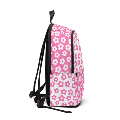 Pink + White Mini Flower Backpack