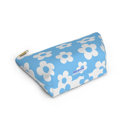 Turquoise + White Mini Flower Pouch