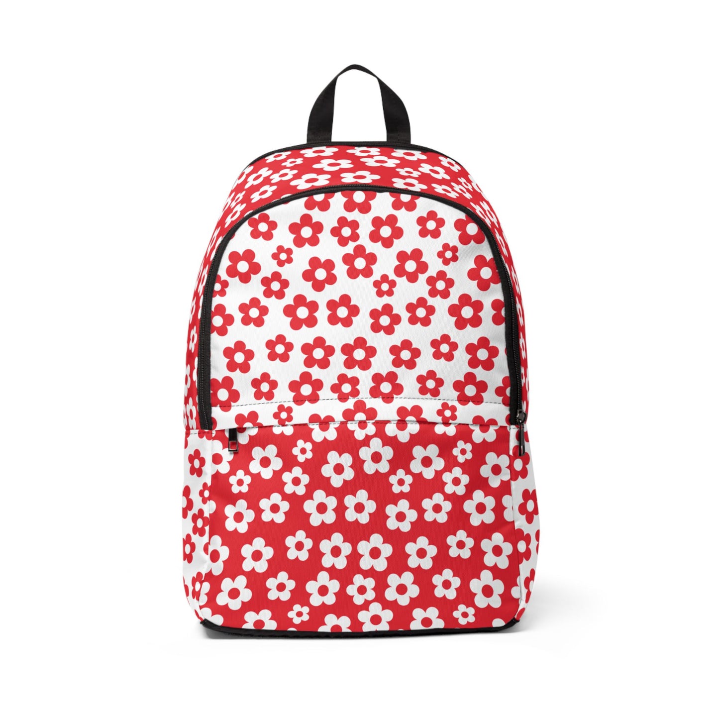 White + Red Mini Flower Backpack