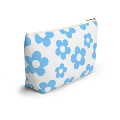 Turquoise + White Mini Flower Pouch