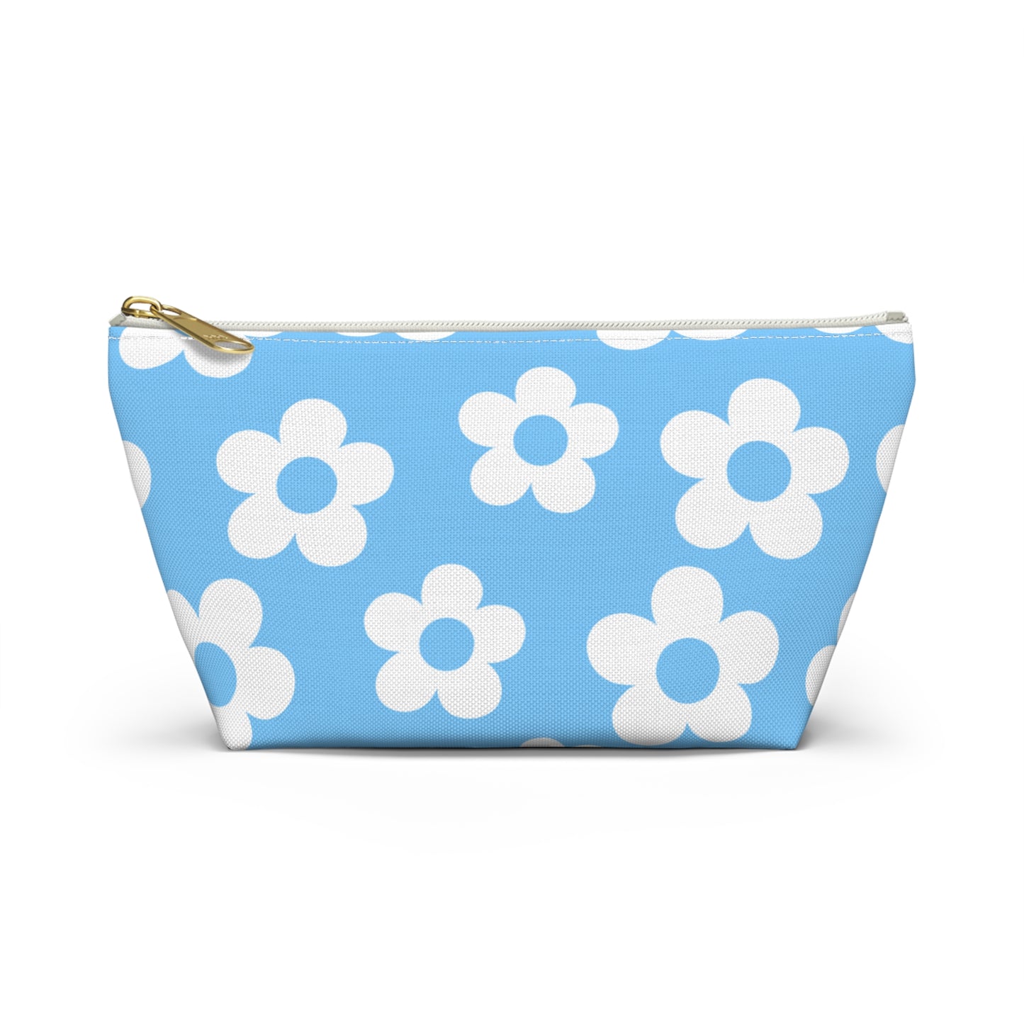 Turquoise + White Mini Flower Pouch