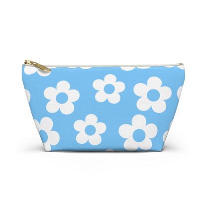Turquoise + White Mini Flower Pouch