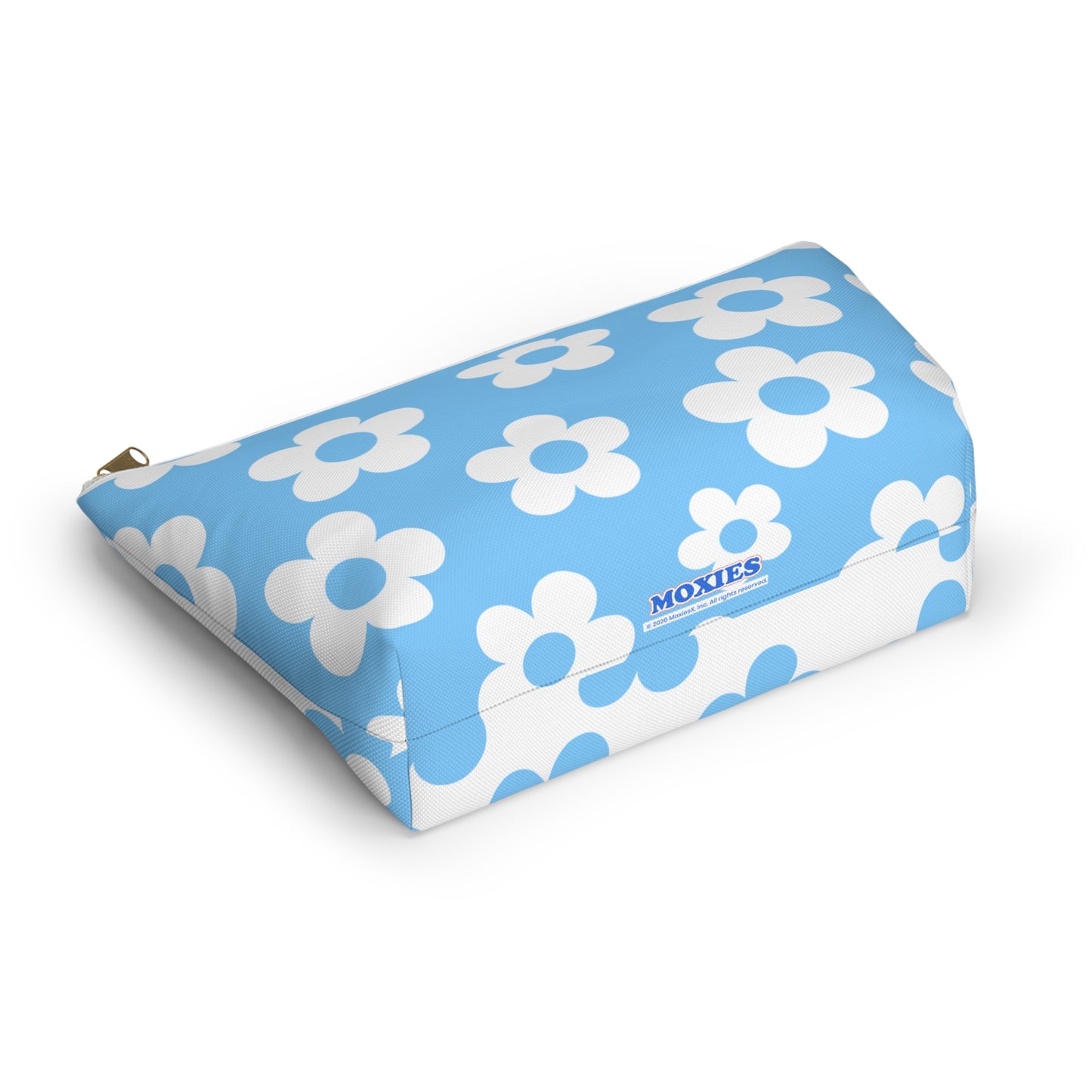 Turquoise + White Mini Flower Pouch