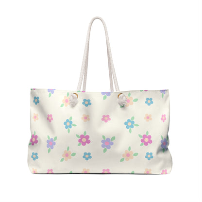 Pastel Flower Weekender Bag