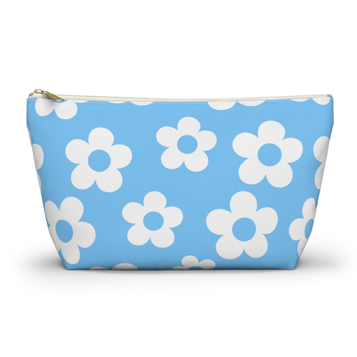 Turquoise + White Mini Flower Pouch