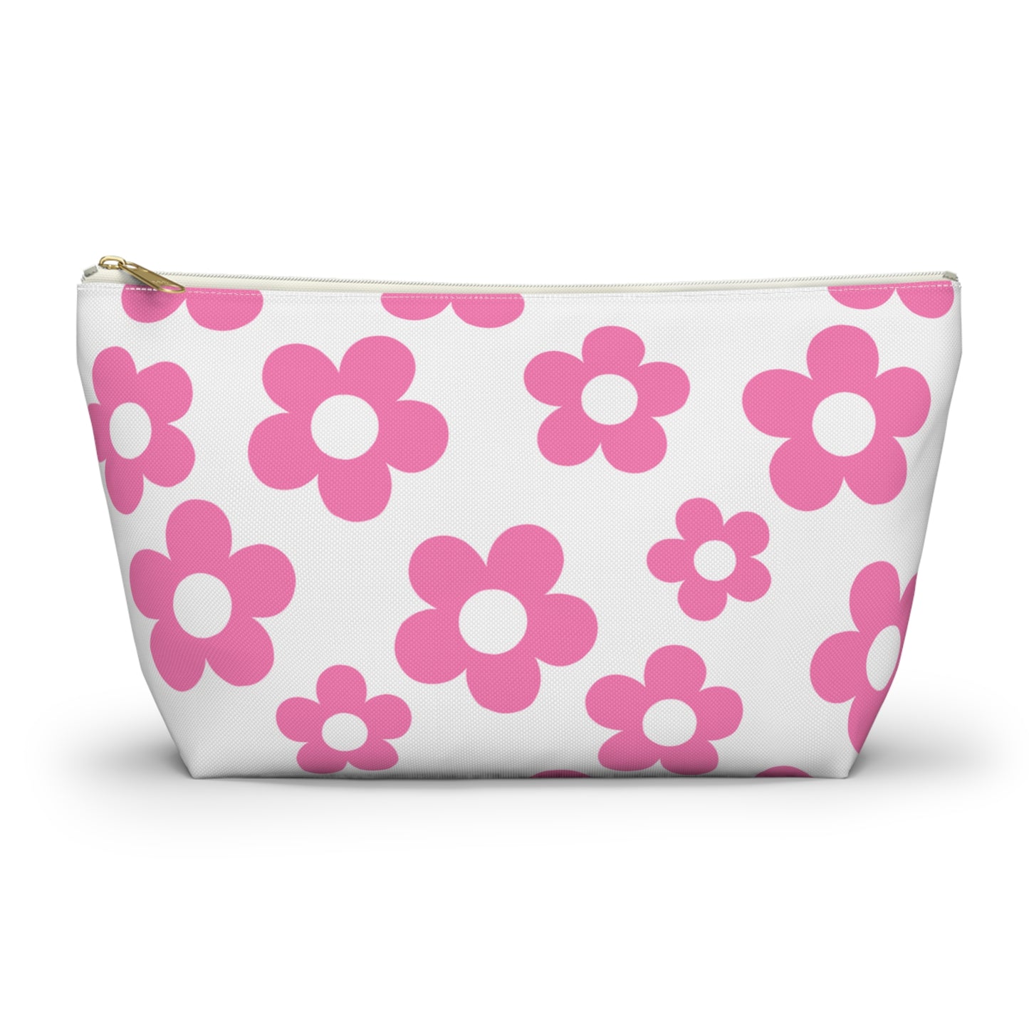 Pink + White Mini Flower Pouch