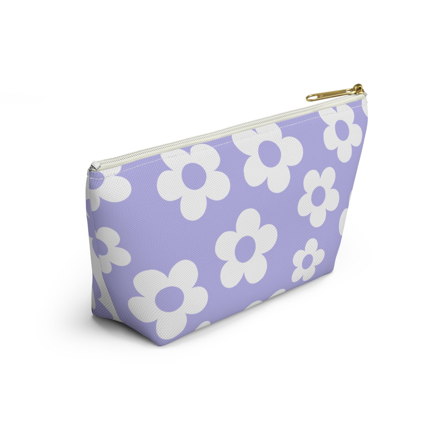 Purple + White Mini Flower Pouch