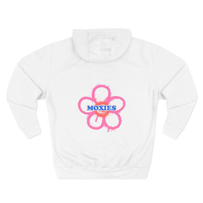 Moxies Grafitti Flower Fleece Hoodie Sweatshirt