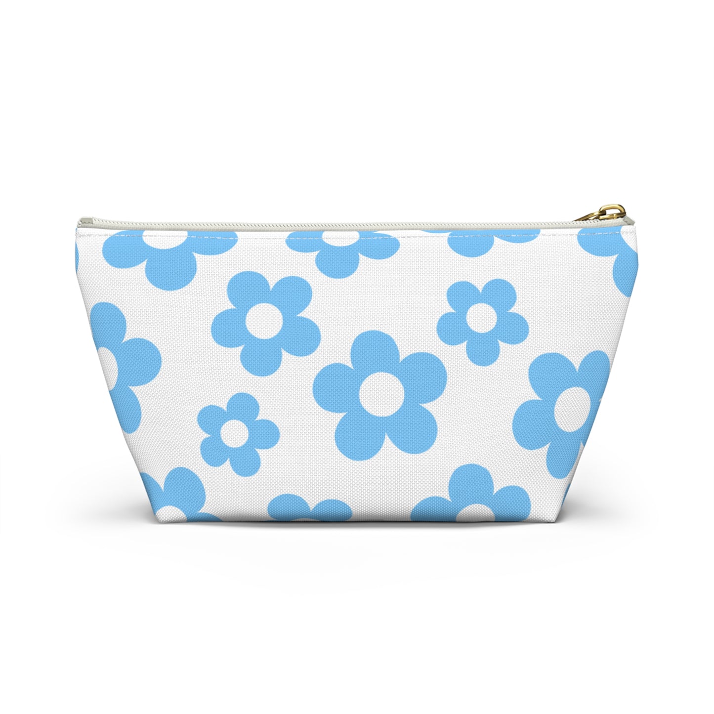 Turquoise + White Mini Flower Pouch