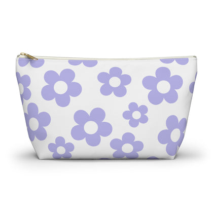 Purple + White Mini Flower Pouch