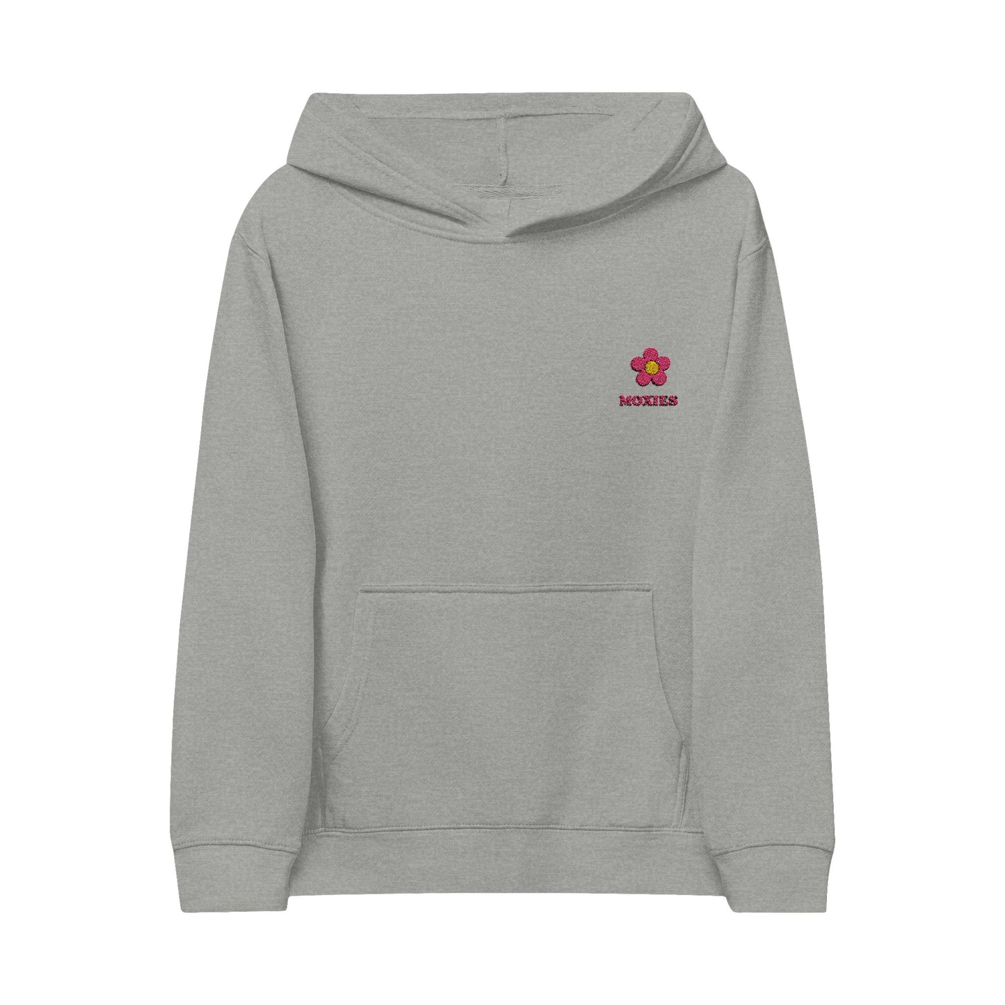 Moxies Embroidered Flower Fleece Hoodie for Kids