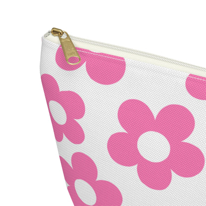 Pink + White Mini Flower Pouch