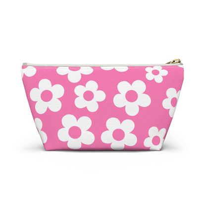 Pink + White Mini Flower Pouch