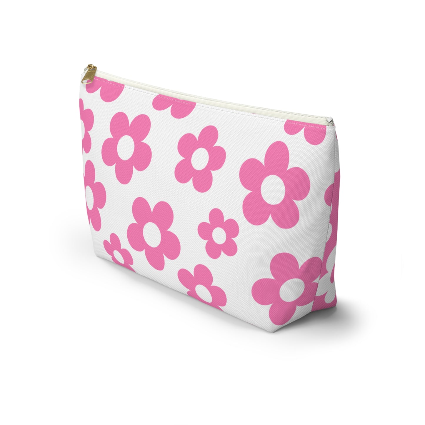 Pink + White Mini Flower Pouch
