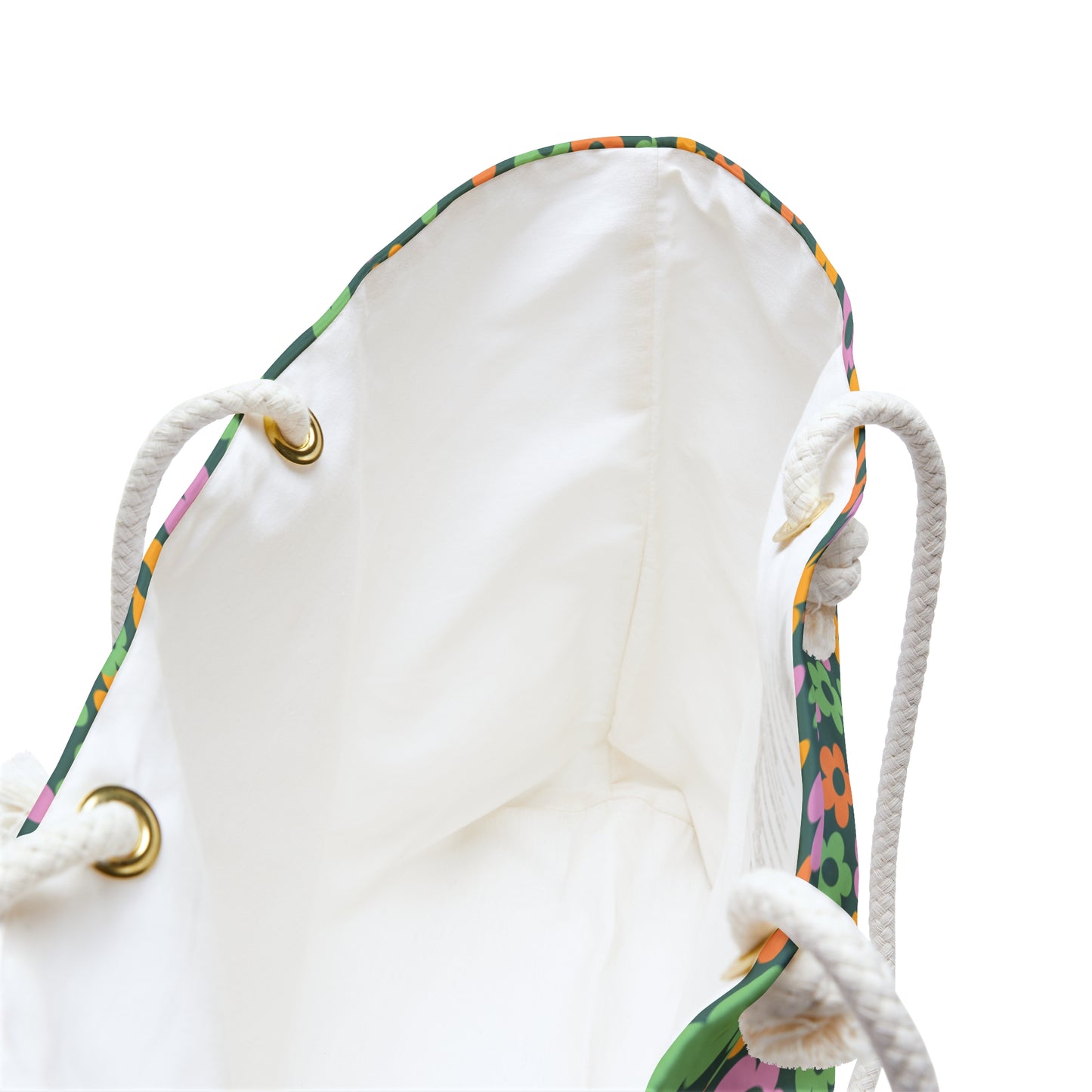 Khaki Mini Flower Weekender Bag