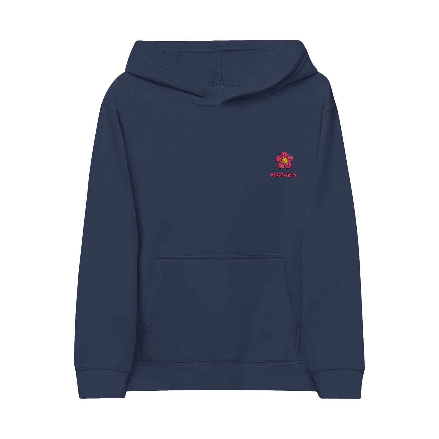 Moxies Embroidered Flower Fleece Hoodie for Kids