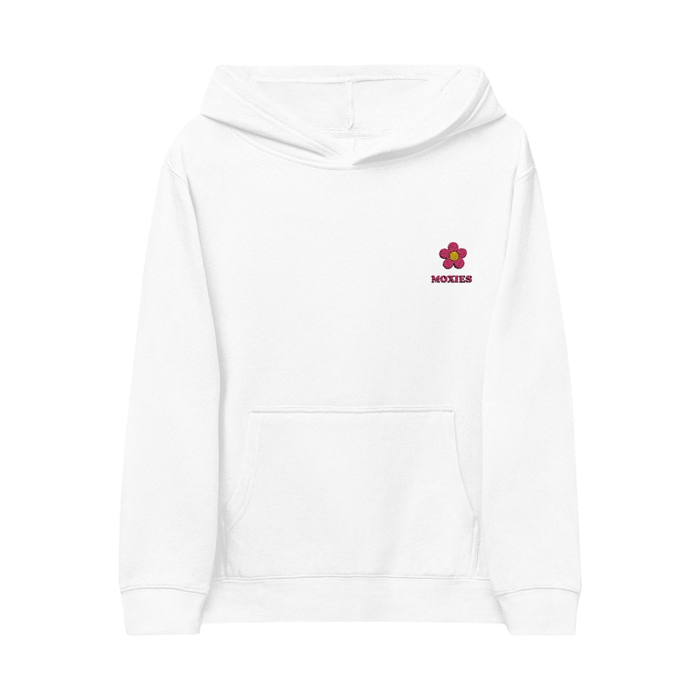 Moxies Embroidered Flower Fleece Hoodie for Kids