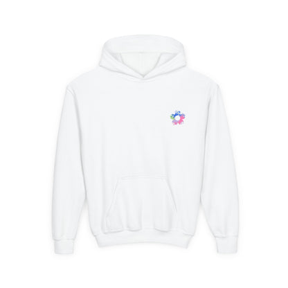 The Paint Spattered Flower Hoodie Sweatshirt for Kids