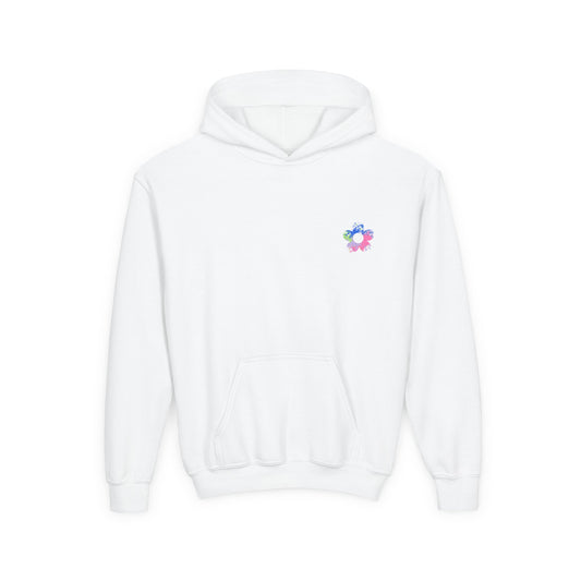 The Paint Spattered Flower Hoodie Sweatshirt for Kids