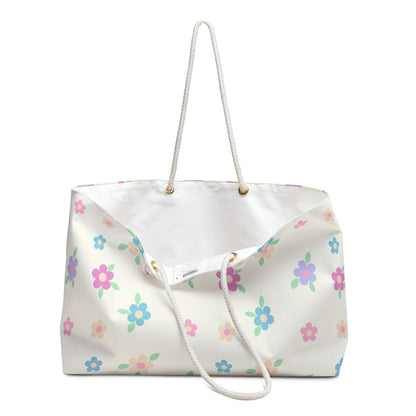 Pastel Flower Weekender Bag