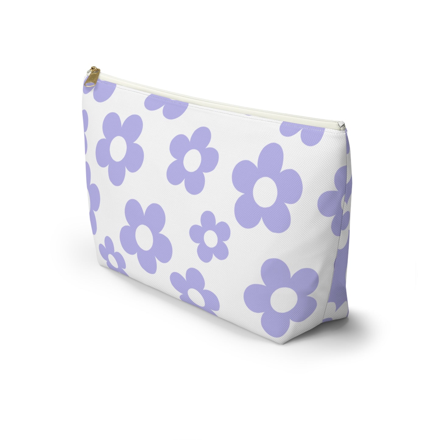 Purple + White Mini Flower Pouch