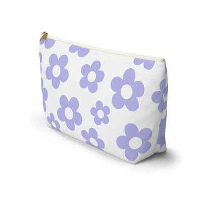Purple + White Mini Flower Pouch