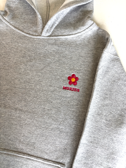 Moxies Embroidered Flower Fleece Hoodie for Kids