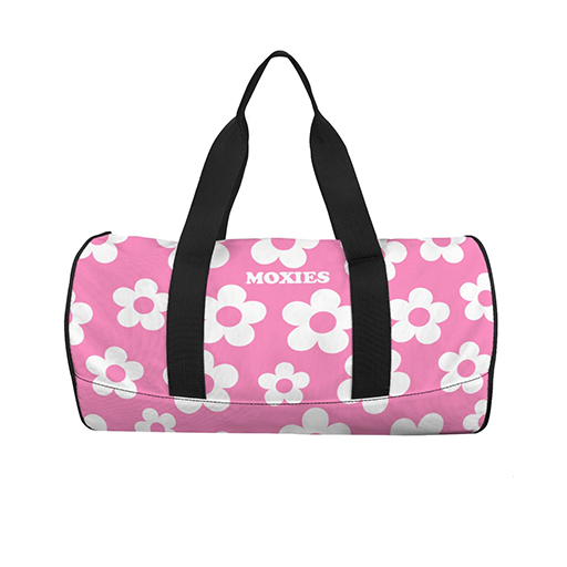 Pink + White Flower Duffle